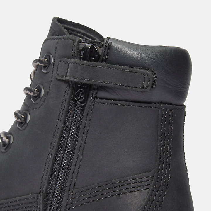 Courma 6 Inch Side-Zip Boot voor kids in zwart-