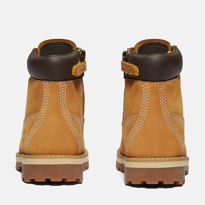Courma Kid's 6 Inch Side-Zip Boot for Youth in Yellow | Timberland