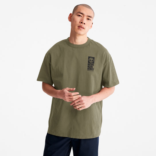 Nature Needs Heroes™ Back-graphic T-Shirt for Men in Green | Timberland