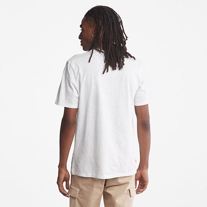 Outdoor Heritage Graphic Slub T-Shirt for Men in White-