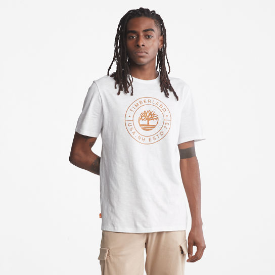 Outdoor Heritage Graphic Slub T-Shirt for Men in White | Timberland
