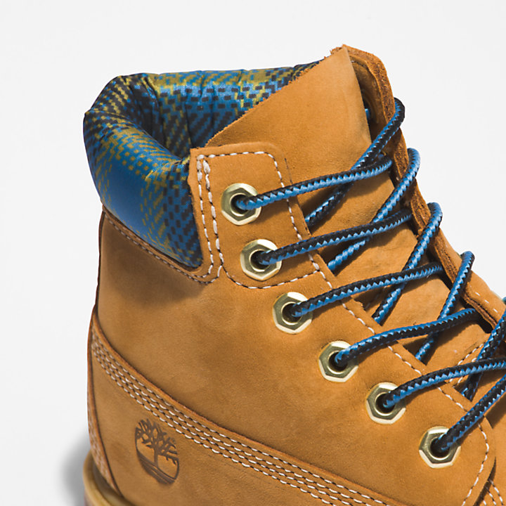 Timberland® Premium 6 Inch Boot voor kids in geel/blauw-