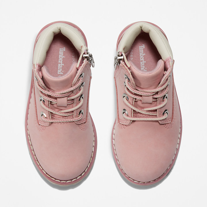 exagerar Acostado A merced de Toddler Pokey Pine 6-Inch Side-Zip Boots in Pink | Timberland