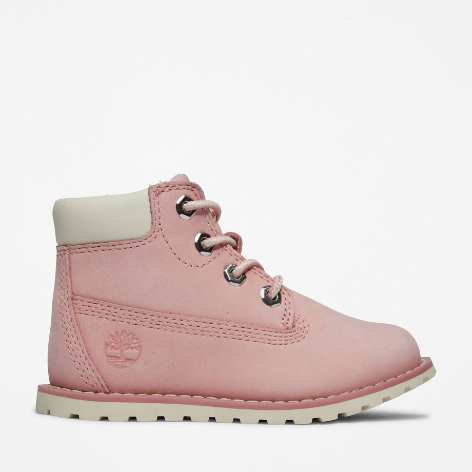Timberland Pokey Pine 6 Inch Boot For Toddler In Light Pink Pink Kids, Size 7