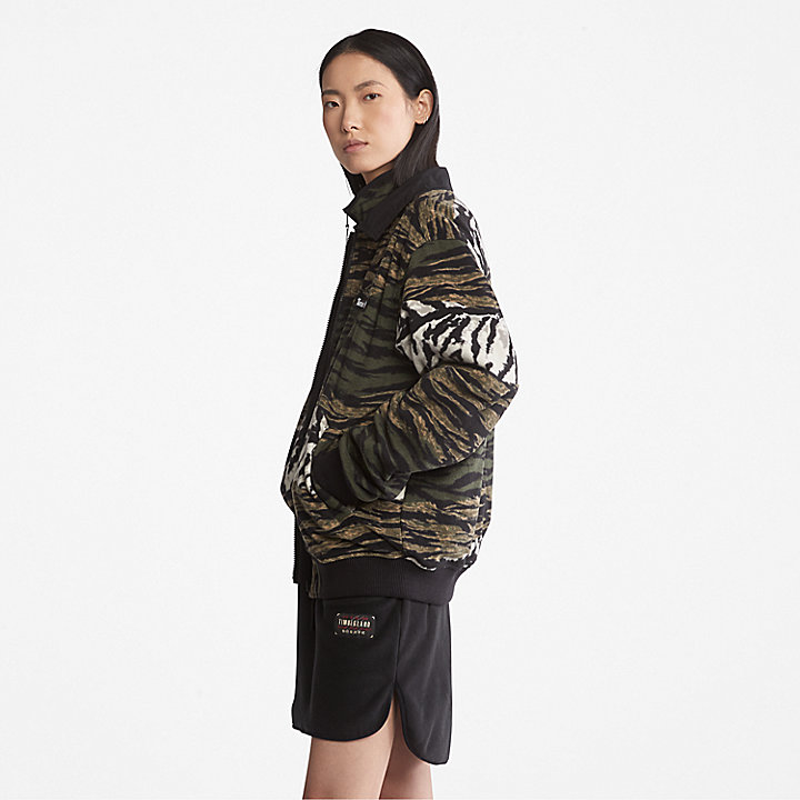 All Gender Year of the Tiger Bomber Jacket in Black