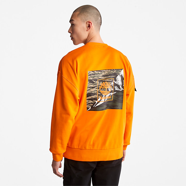 Year of the Tiger Sweatshirt for Men in Orange-