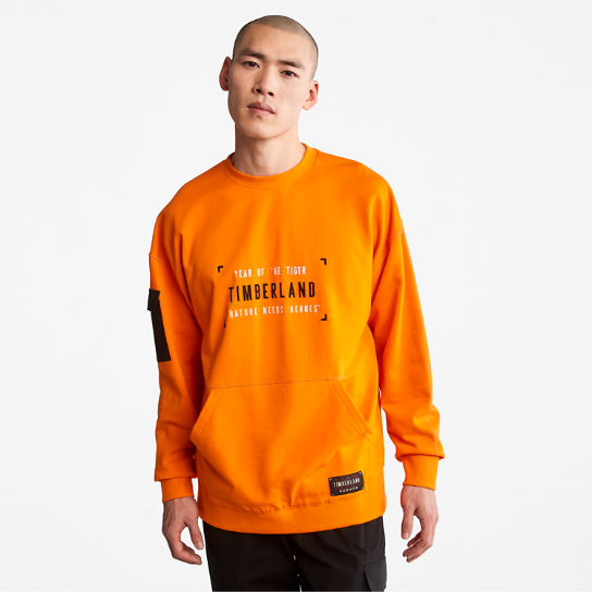 Sweat-shirt Year of the Tiger pour homme en orange | Timberland