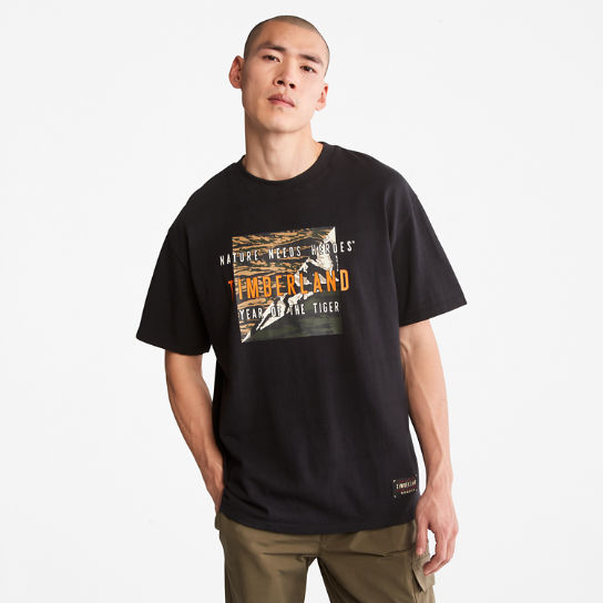 Year of the Tiger T-Shirt for Men in Black | Timberland