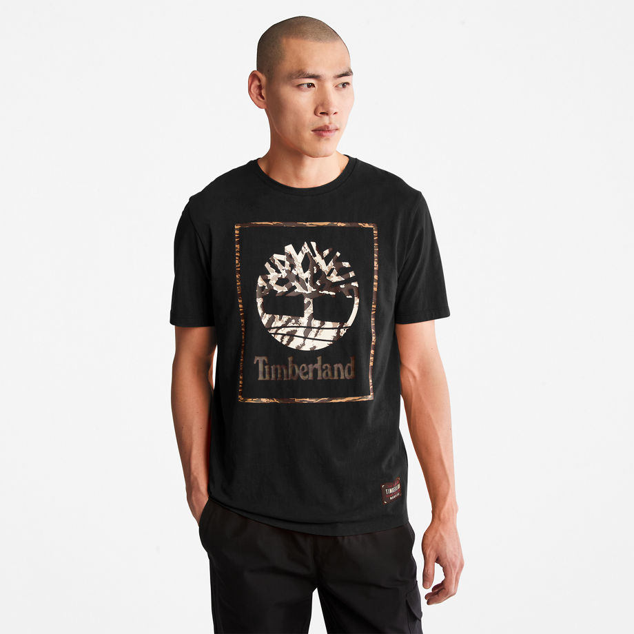 Timberland Year Of The Tiger T-shirt For Men In Black Black, Size M
