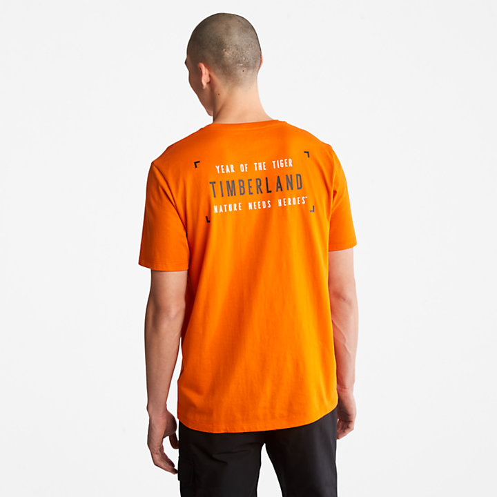 Year of the Tiger T-Shirt for Men in Orange-