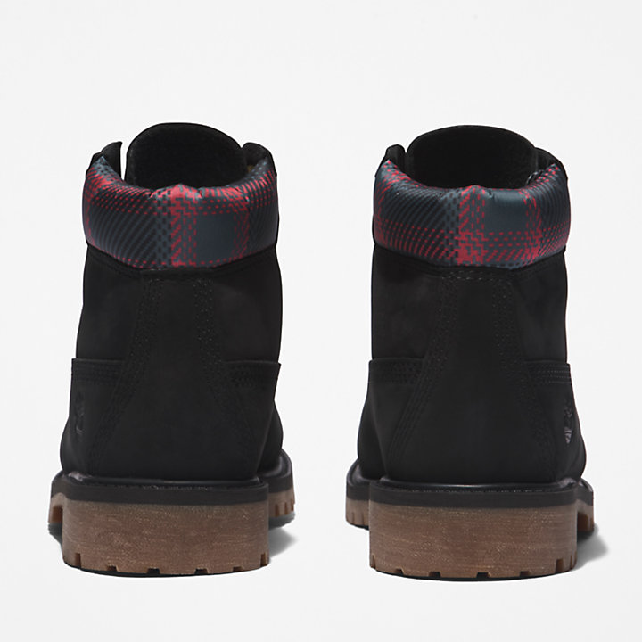 6-inch Boot Timberland® Premium pour enfant en noir/rose-