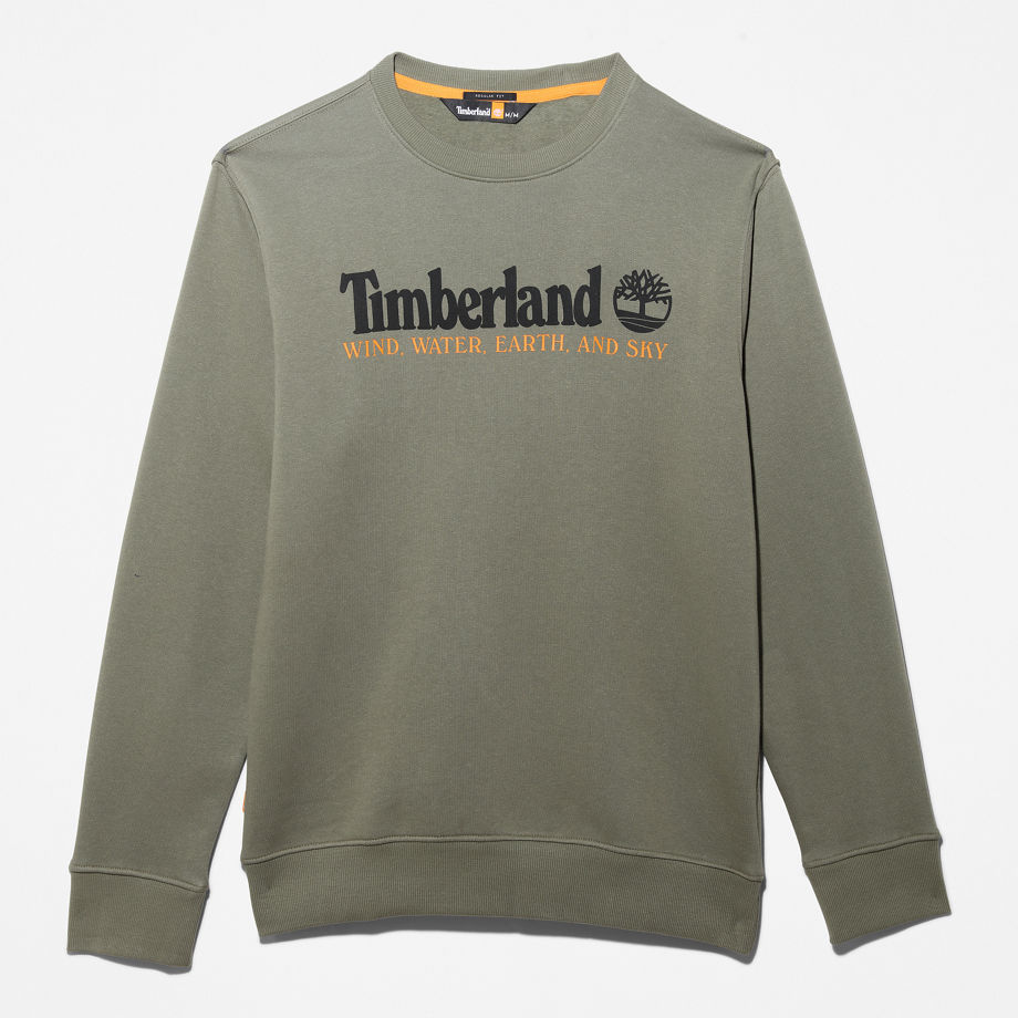 Timberland Wind, Water, Earth And Sky Sweatshirt For Men In Green Grey, Size S