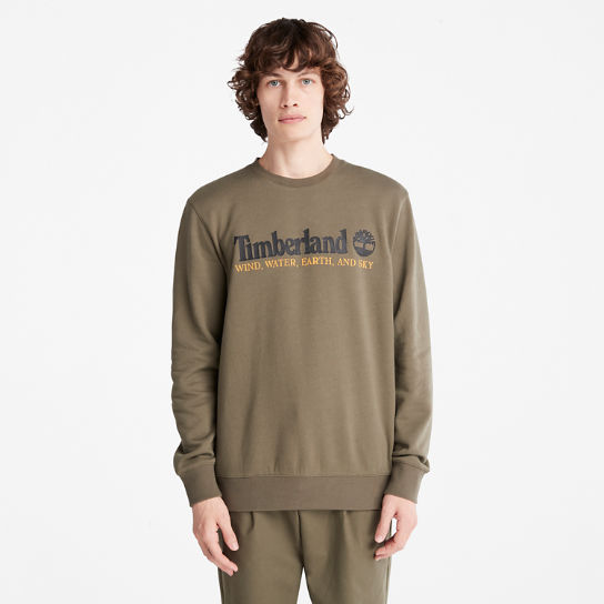 Wind, Water, Earth and Sky Crewneck Sweatshirt for Men in Dark Green | Timberland