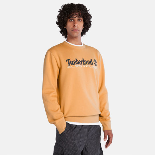 Sweat-shirt Wind, Water, Earth and Sky™ pour homme en jaune | Timberland