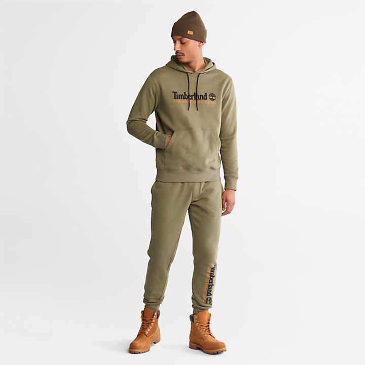 Sweat à capuche Wind, Water, Earth and Sky™ pour homme en vert-