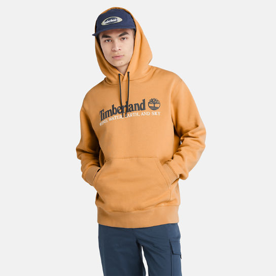 Sweat à capuche Wind, Water, Earth and Sky pour homme en jaune | Timberland