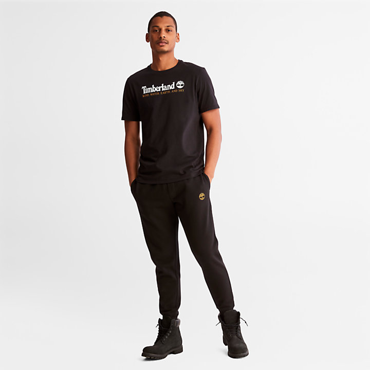 T-Shirt Wind, Water, Earth and Sky™ para Homem em preto-