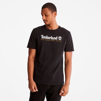 T-Shirt Wind, Water, Earth and Sky™ para Homem em preto | Timberland
