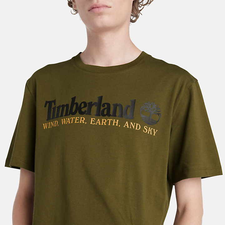 Wind, Water, Earth and Sky™ T-shirt voor heren in groen-
