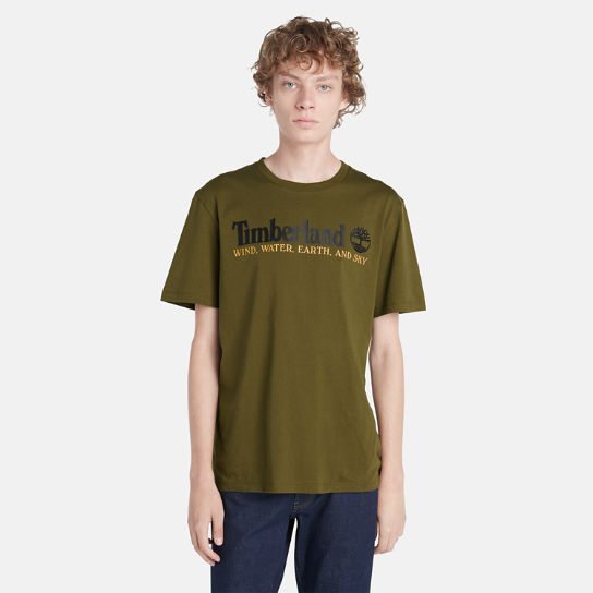 T-shirt Wind, Water, Earth and Sky™ da Uomo in verde | Timberland