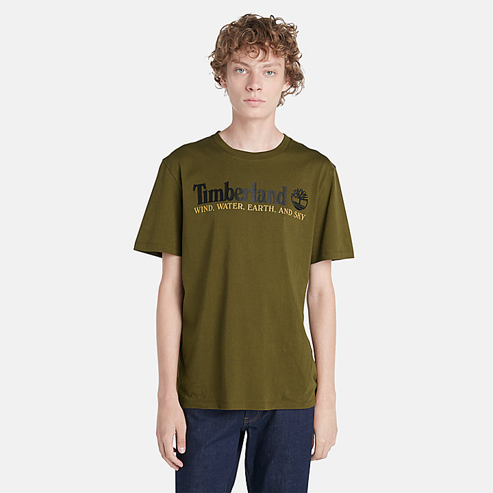 T-shirt Wind, Water, Earth and Sky™ da Uomo in verde