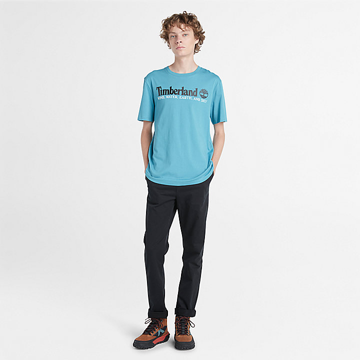 T-shirt Wind, Water, Earth and Sky™ pour homme en bleu