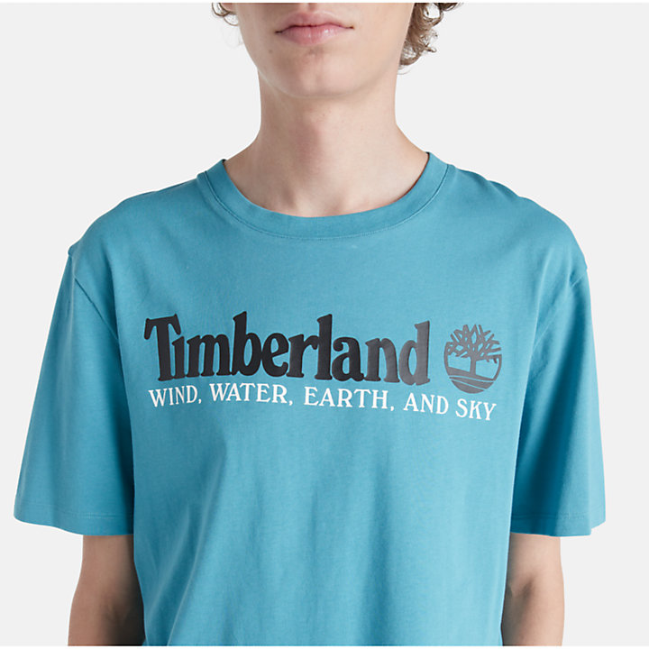 T-shirt Wind, Water, Earth and Sky™ da Uomo in blu-