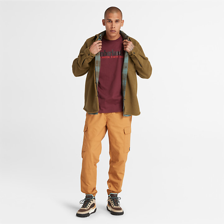 Wind, Water, Earth, and Sky™ T-Shirt for Men in Burgundy | Timberland