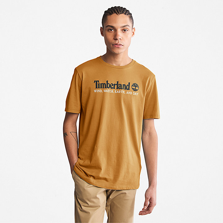 T-shirt Wind, Water, Earth and Sky™ pour homme en jaune foncé