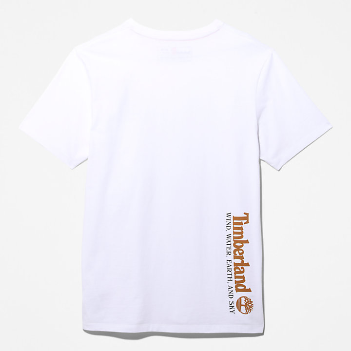 T-shirt da Uomo Wind, Water, Earth and Sky™ in bianco-