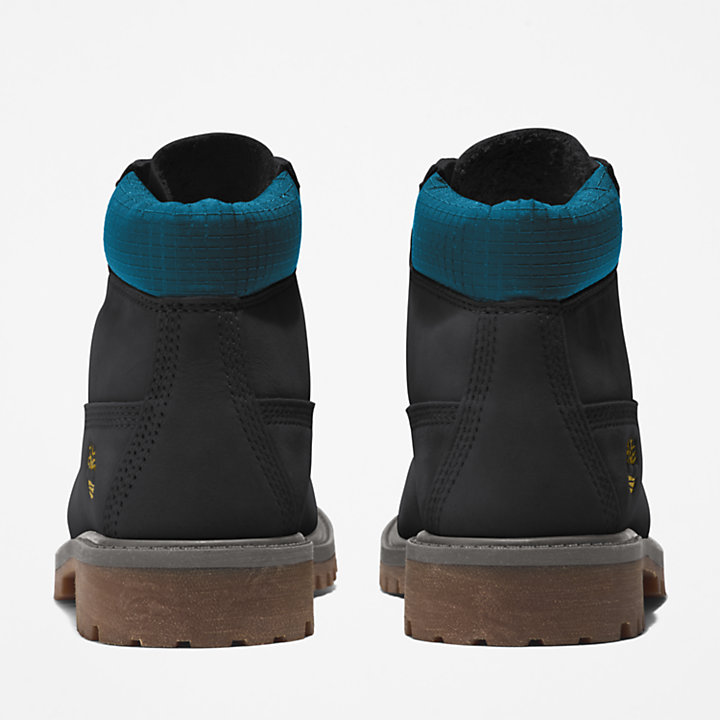 6-inch Boot Timberland® Premium pour enfant en noir/bleu-
