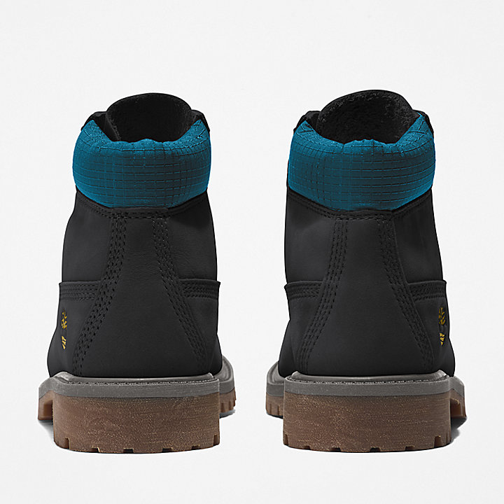 6-inch Boot Timberland® Premium pour enfant en noir/bleu