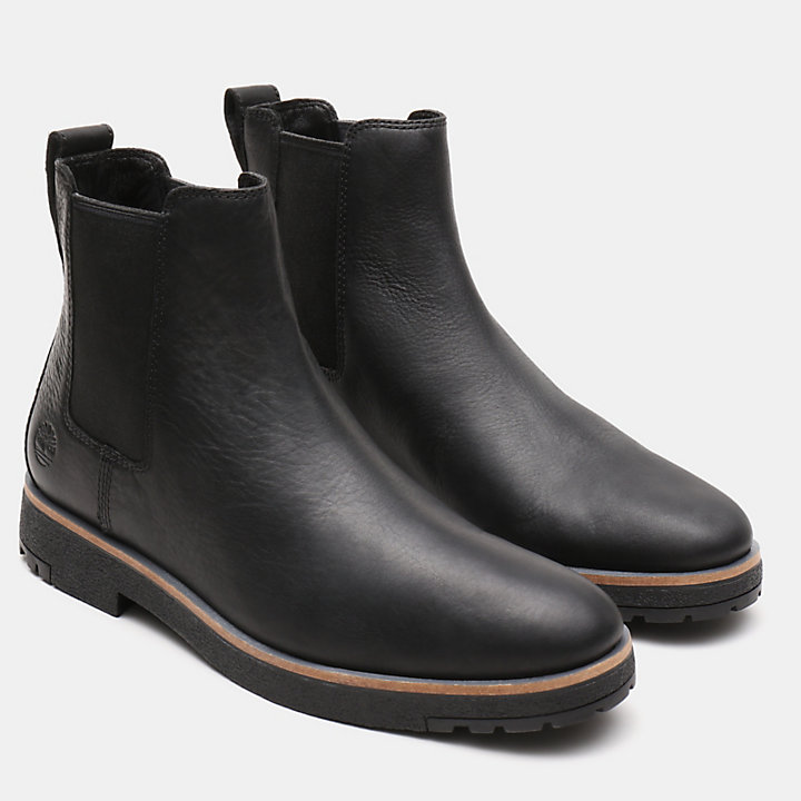 Folk Gentleman Chelsea Boot for Men in Black-