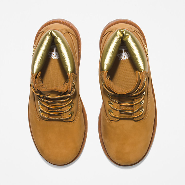 Timberland® Premium 6 Inch Boot for Youth in Yellow/Gold-