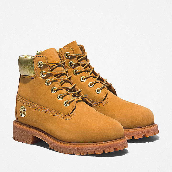 Timberland® Premium 6 Inch Boot for Youth in Yellow/Gold