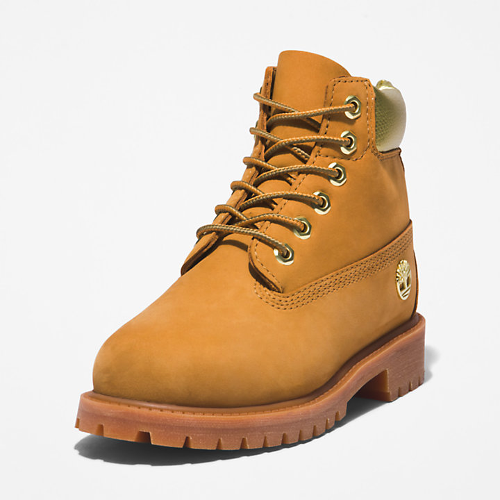 Timberland® Premium 6 Inch Boot voor kids in geel/goud-