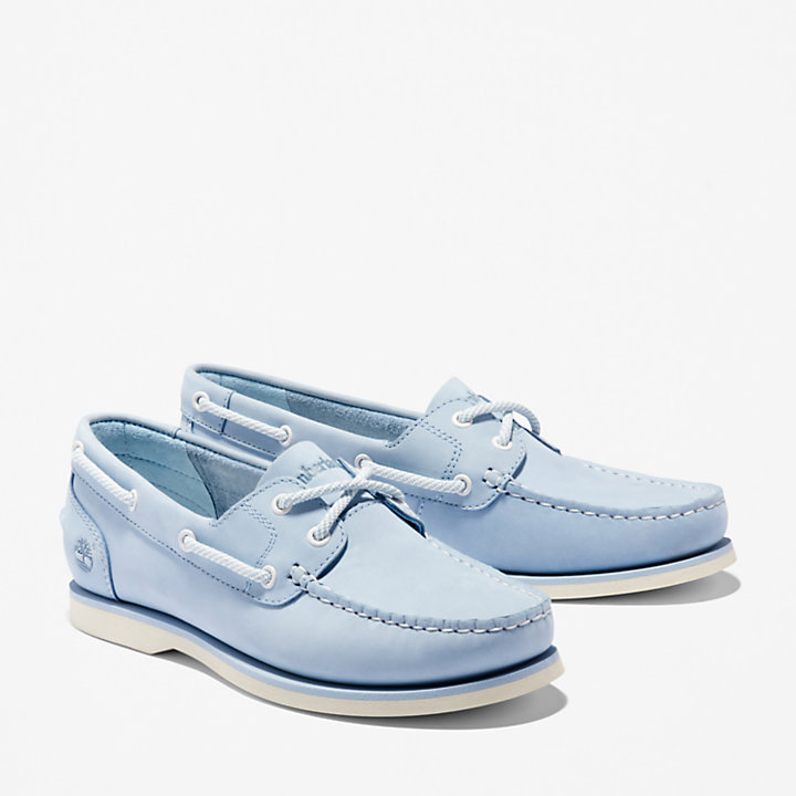 Classic Boat Shoe for Women in Blue-