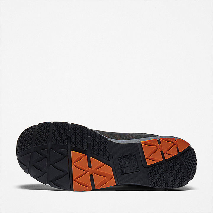 Sapato de Trabalho com Biqueira em Liga Radius para Homem em preto e laranja