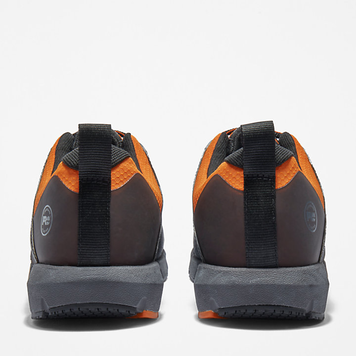 Radius Werkschoenen met veiligheidsneus voor heren in zwart en oranje-
