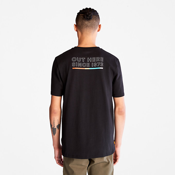 T-shirt Outdoor Archive pour homme en noir-