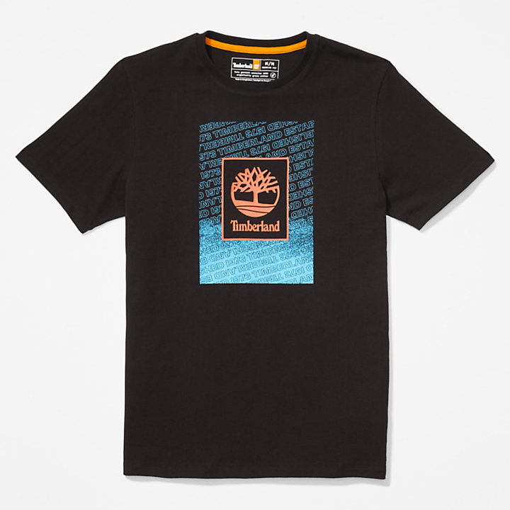 Camiseta Outdoor Archive para Hombre en color negro-