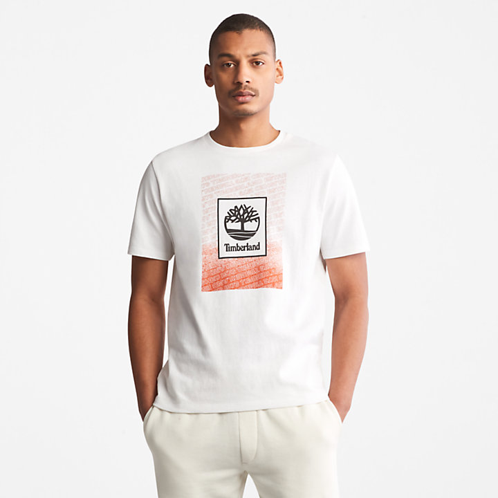 T-shirt Outdoor Archive pour homme en blanc-
