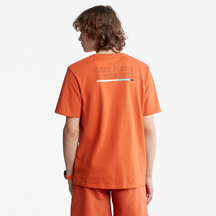 Camiseta Outdoor Archive para Hombre en naranja-