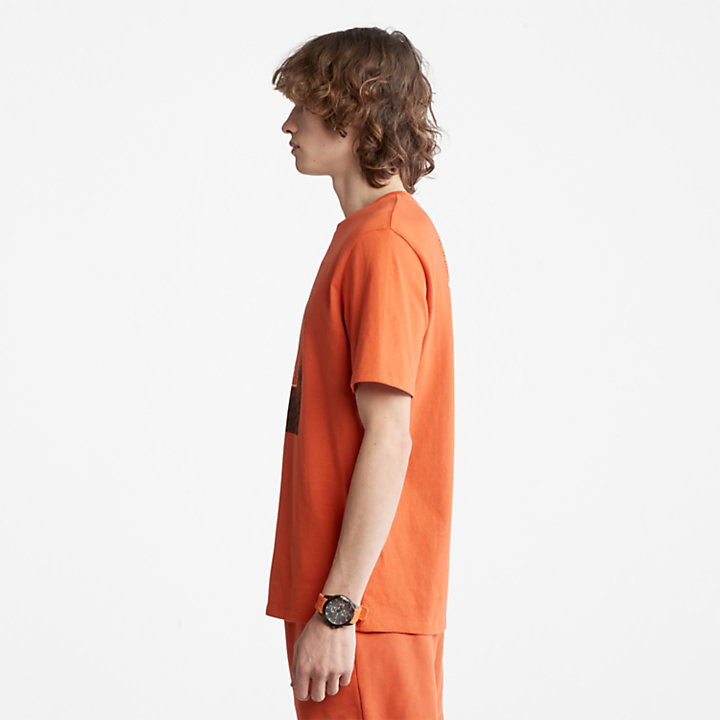 T-shirt Outdoor Archive pour homme en orange-
