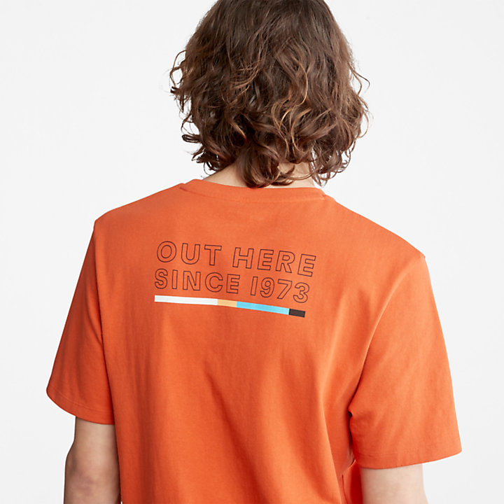 Outdoor Archive T-Shirt für Herren in Orange-