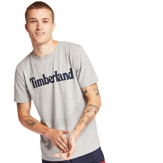 T-shirt Kennebec River Timberland® pour homme en gris | Timberland