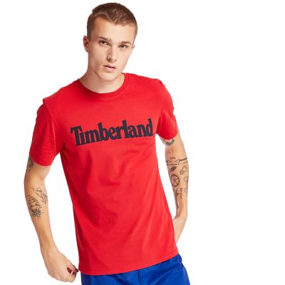 red timberland t shirt