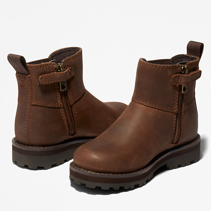 Courma Kid Chelsea Boot for Toddler in Dark Brown-