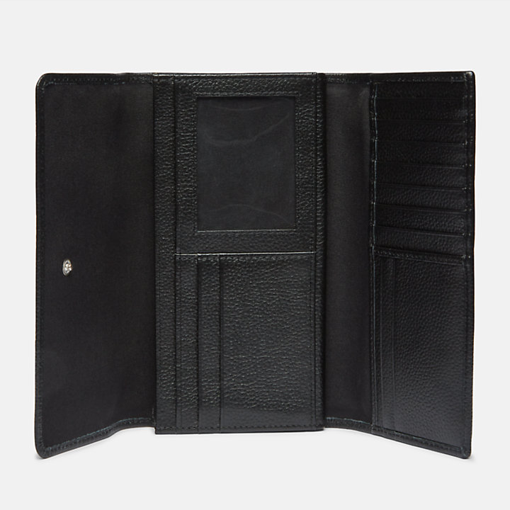 Carrigan Leather Money Manager Wallet for Women in Black-