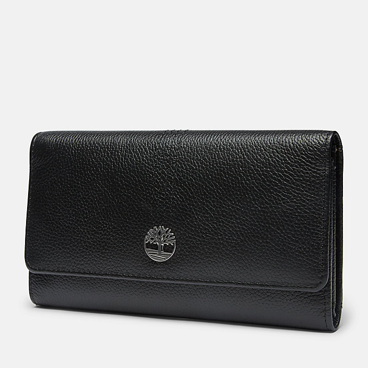 Carrigan Leather Money Manager Wallet for Women in Black